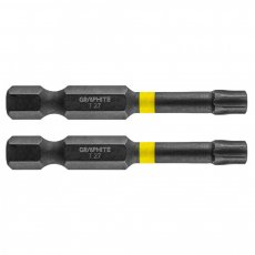 Graphite torziós ütvecsavarozó bit tx27 x 50mm, 2db.