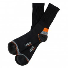Neo munkazokni, hosszú, 70% pamut, 30% polyester, megerősített sarok, lélegző, 43–45