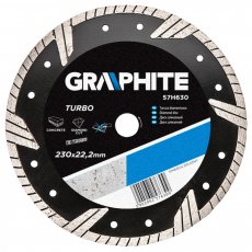 Graphite gyémánt vágókorong 230mm turbo 