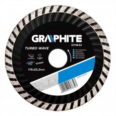 Graphite gyémánt vágókorong 115mm turbo hűtőbordás