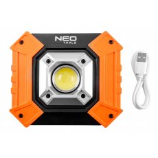 Neo reflektor, talpas, elemes 3xaa ,cob led 750lum, powerbank funkció, 10w