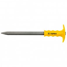 Topex hegyesvéső 400x19mm kézvédővel
