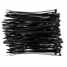 Topex kábelkötegelő 2,5mmx100mm, fekete, 100db
