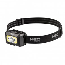 NEO Fejlámpa USB 250 lm COB LED + egy mozgásérzékelő