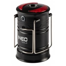 Neo kempinglámpa, 3 funkciós, összecsukható, 200lum, elemes 3xaa, cob led, 3w