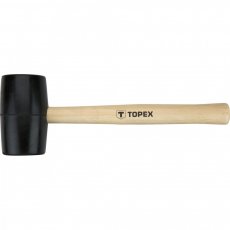TOPEX Gumikalapács 50mm/340g, keményfa nyél